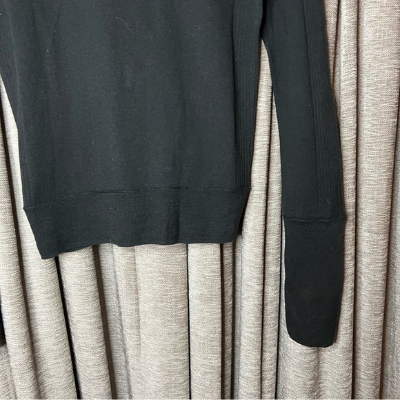 Y2K American Eagle Black V Neck Lightweight Cardigan Size Medium - Picture 12 of 13